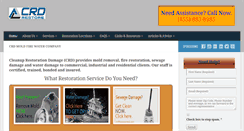 Desktop Screenshot of crdmoldfirewater.com