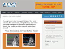 Tablet Screenshot of crdmoldfirewater.com